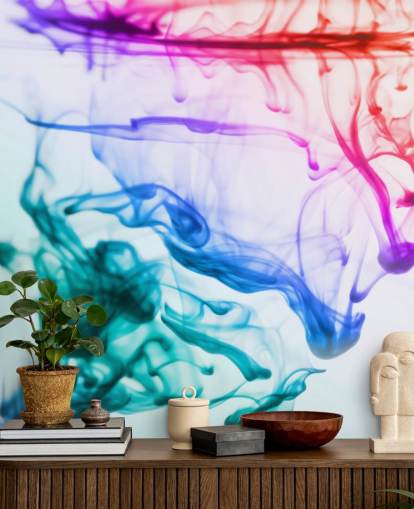 red, purple, green and blue liquid wallpaper mural called Green Blue Purple Fluid red, purple, green and blue liquid wallpaper mural called Green Blue Purple Fluid