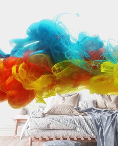 colorful liquid wallpaper mural called Clouds of Color for bedrooms and living rooms colorful liquid wallpaper mural called Clouds of Color for bedrooms and living rooms