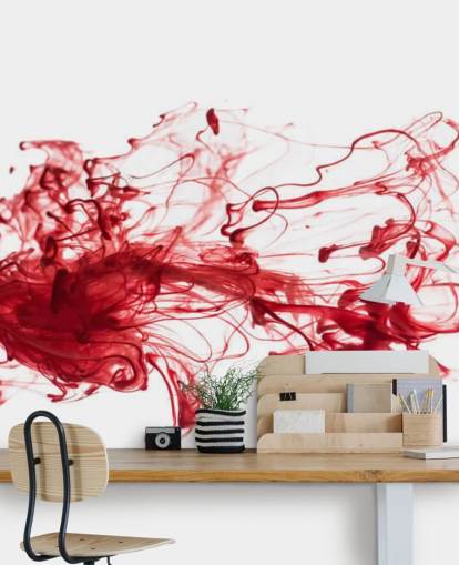 Red Ink Floating in Water Wallpaper Red Ink Floating in Water Wallpaper