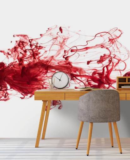 Rød blekk flytende i vann tapet Rød blekk flytende i vann tapet