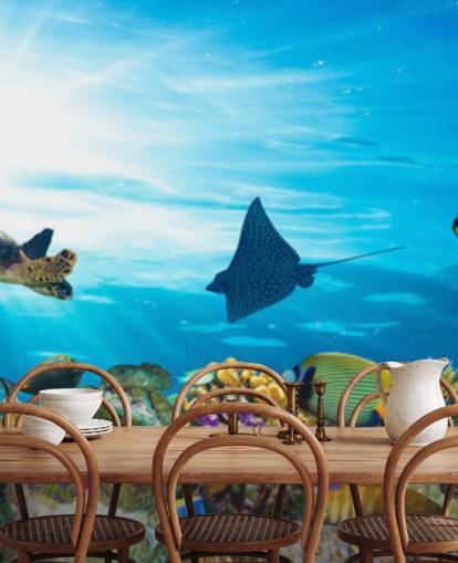 Colourful Fish and Coral Wallpaper Colourful Fish and Coral Wallpaper