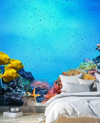 Koral og fisk Baggrund Koral og fisk Baggrund