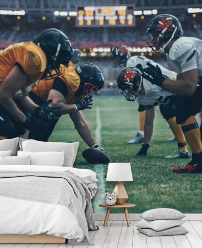 american football wallpaper mural called Get in Formation for colleges, children's bedrooms and man caves american football wallpaper mural called Get in Formation for colleges, children's bedrooms and man caves