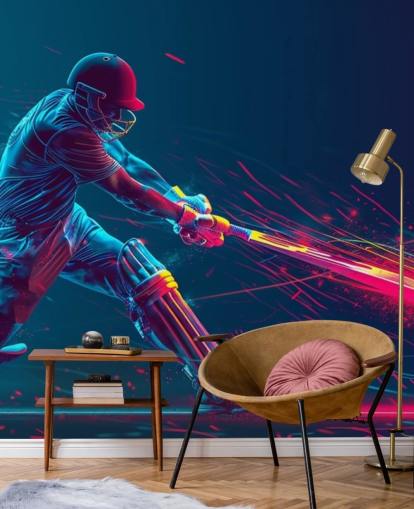 mural de pared de grillos rosa y azul llamado Neon Cricket para dormitorios infantiles mural de pared de grillos rosa y azul llamado Neon Cricket para dormitorios infantiles