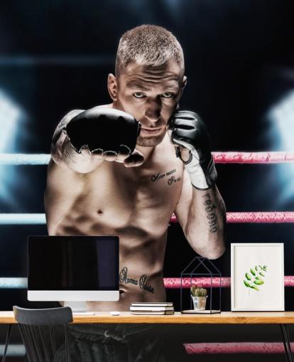 MMA wall mural called MMA Punch for gyms MMA wall mural called MMA Punch for gyms