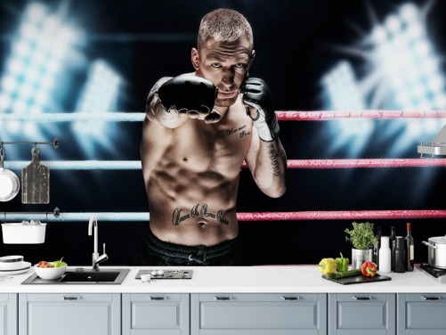 MMA-Wandbild namens MMA Punch für Fitnessstudios
