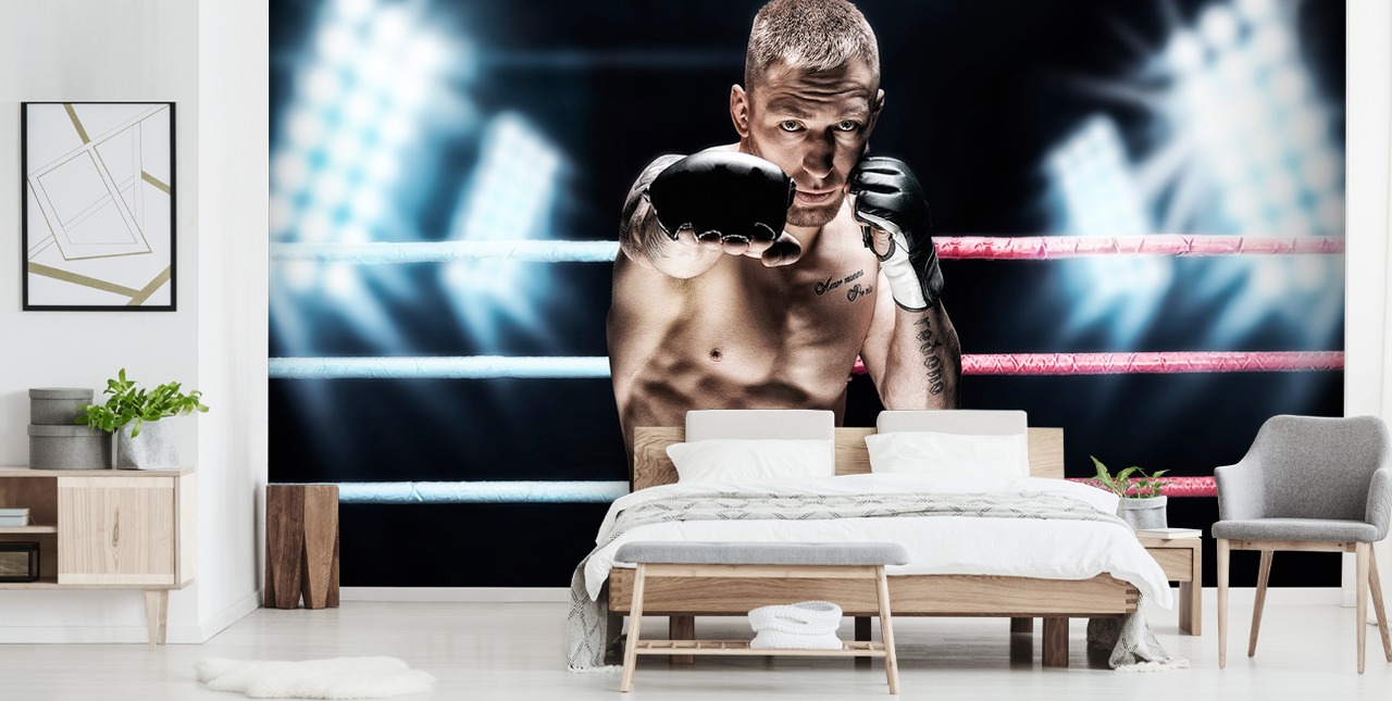 MMA wall mural called MMA Punch for gyms