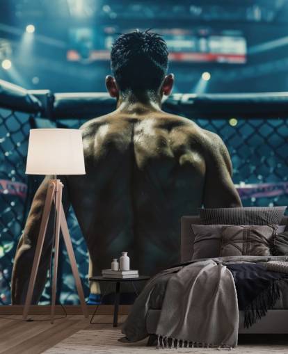 mma muurschildering genaamd UFC Fighter voor sportscholen en trainingsruimtes mma muurschildering genaamd UFC Fighter voor sportscholen en trainingsruimtes