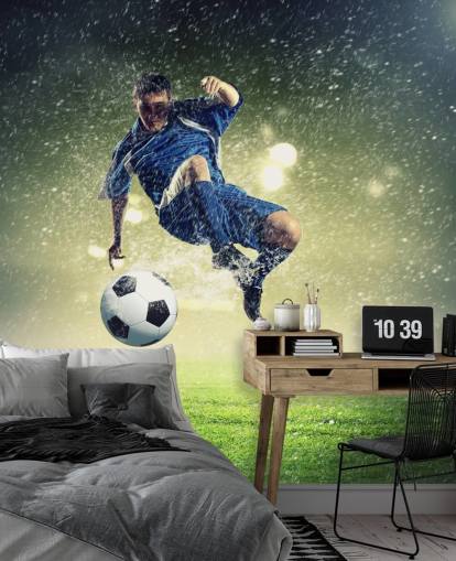 football wallpaper mural called Goaaaaal for kid's bedrooms football wallpaper mural called Goaaaaal for kid's bedrooms