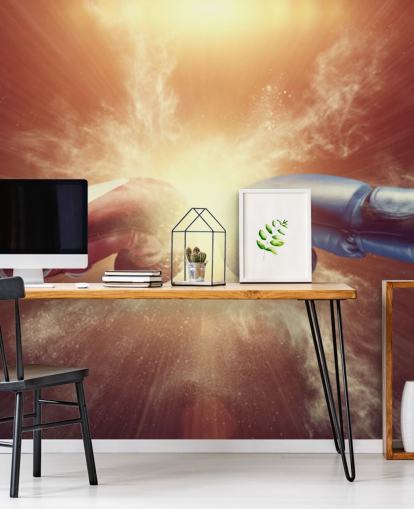 carta da parati murale rossa e blu dedicata alla boxe chiamata Respect for gym and teen bedrooms carta da parati murale rossa e blu dedicata alla boxe chiamata Respect for gym and teen bedrooms