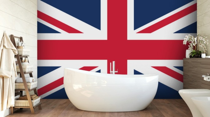 Klassisk Union Jack Flag Bakgrunn