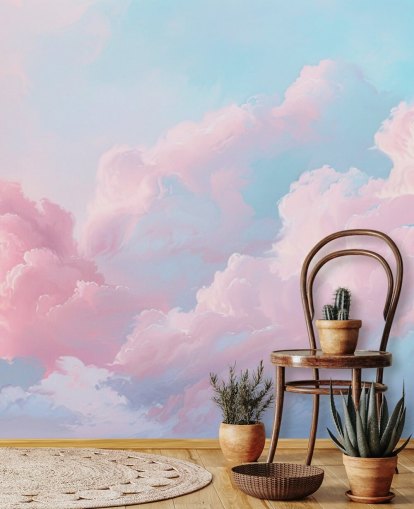 papier peint mural en forme de nuage rose appelé Abstract Pastel Clouds pour les chambres, les salons et les salles de bain papier peint mural en forme de nuage rose appelé Abstract Pastel Clouds pour les chambres, les salons et les salles de bain