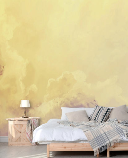 yellow cloud wallpaper mural called Abstract Pale Yellow Clouds for bedrooms, bathrooms and living rooms yellow cloud wallpaper mural called Abstract Pale Yellow Clouds for bedrooms, bathrooms and living rooms