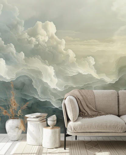 white and black cloud wallpaper mural called Abstract Layered Clouds for bedrooms, bathrooms and kitchens white and black cloud wallpaper mural called Abstract Layered Clouds for bedrooms, bathrooms and kitchens