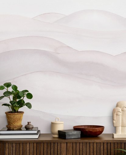 neutral landscape wallpaper called Neutral Ombre Watercolour Landscape by Bloomery Decor for bedrooms, dining rooms and home offices neutral landscape wallpaper called Neutral Ombre Watercolour Landscape by Bloomery Decor for bedrooms, dining rooms and home offices