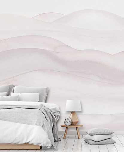 neutral landscape wallpaper called Neutral Ombre Watercolour Landscape by Bloomery Decor for bedrooms, dining rooms and home offices neutral landscape wallpaper called Neutral Ombre Watercolour Landscape by Bloomery Decor for bedrooms, dining rooms and home offices