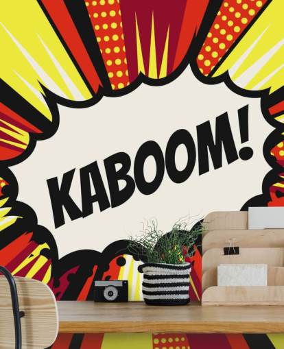 Vintage pop art comics speech bubble (Kaboom!) in vector Vintage pop art comics speech bubble (Kaboom!) in vector