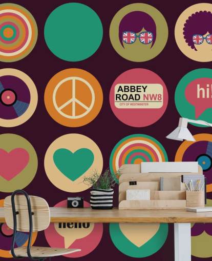 retro beatles inspired pop art wallpaper retro beatles inspired pop art wallpaper