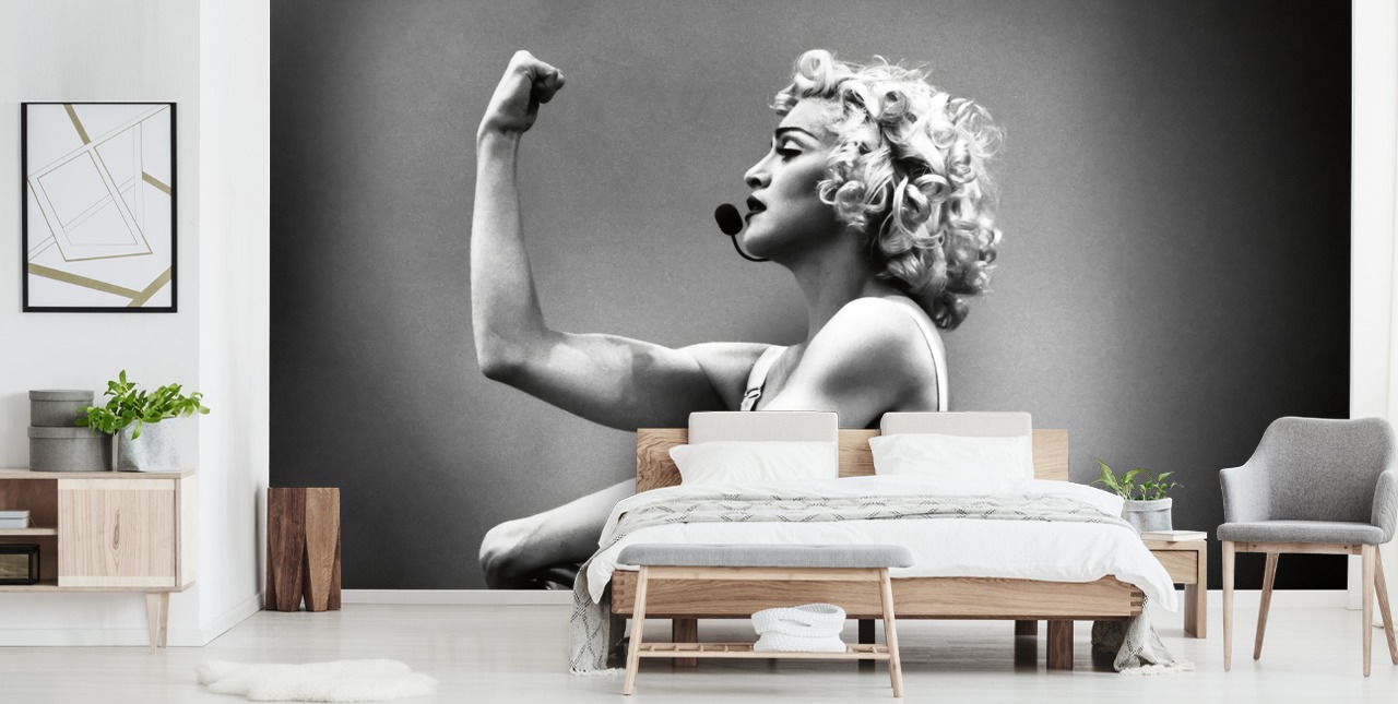 carta da parati murale in bianco e nero con Madonna chiamata Madonna: Truth or Dare per camere da letto, uffici e aziende carta da parati murale in bianco e nero con Madonna chiamata Madonna: Truth or Dare per camere da letto, uffici e aziende