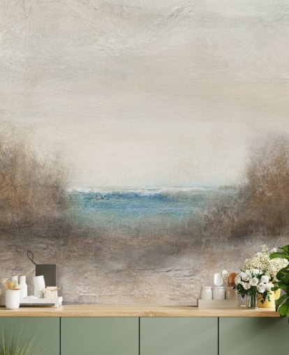 abstract seascape wallpaper mural called Distant Breakers by Carol Robinson abstract seascape wallpaper mural called Distant Breakers by Carol Robinson