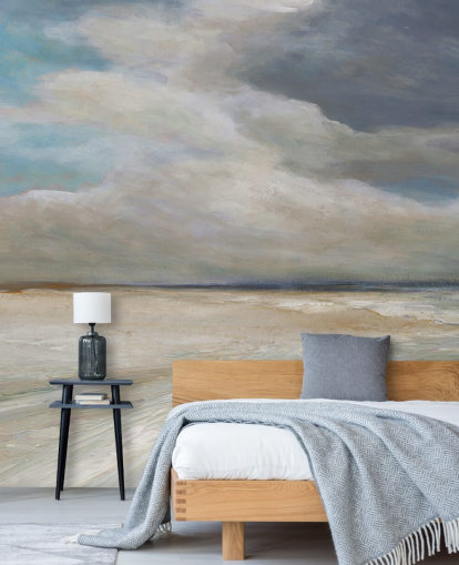 painted ocean wallpaper mural called Ocean Storm Rolling In by Carol Robinson for living rooms and bedrooms painted ocean wallpaper mural called Ocean Storm Rolling In by Carol Robinson for living rooms and bedrooms