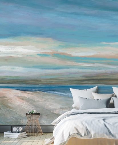 mural de papel pintado azul océano llamado Vivid Ocean Colours de Carol Robinson para dormitorios y salas de estar mural de papel pintado azul océano llamado Vivid Ocean Colours de Carol Robinson para dormitorios y salas de estar