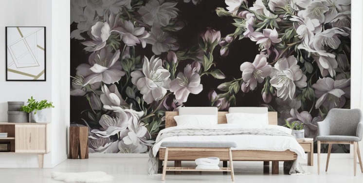 Apfelblüten-Tapetenwandbild namens Apple Blossom von Marina Stupakova