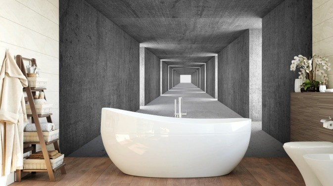 Tapeten-Wandbild „Never Ending Corridor“
