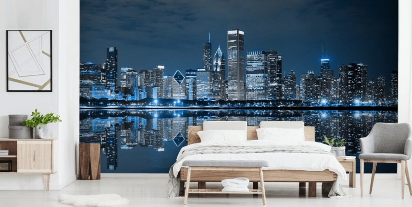 Chicago Skyline – high-quality wall murals with free shipping – Photowall