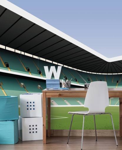 green and white customisable celtic wallpaper mural called Celtic Park Football Stadium by Matthew J I Wood green and white customisable celtic wallpaper mural called Celtic Park Football Stadium by Matthew J I Wood