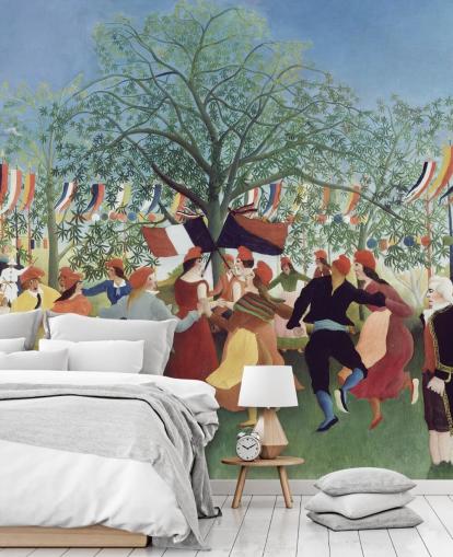 mural de papel pintado de bellas artes llamado Un centenario de la independencia de Henri Rousseau mural de papel pintado de bellas artes llamado Un centenario de la independencia de Henri Rousseau