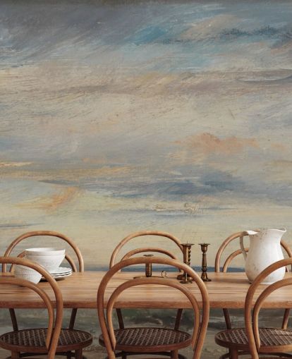 fine art wallpaper mural called Cloud Study, Early Morning, Looking East from Hampstead by John Constable fine art wallpaper mural called Cloud Study, Early Morning, Looking East from Hampstead by John Constable
