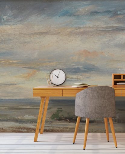 fine art wallpaper mural called Cloud Study, Early Morning, Looking East from Hampstead by John Constable fine art wallpaper mural called Cloud Study, Early Morning, Looking East from Hampstead by John Constable