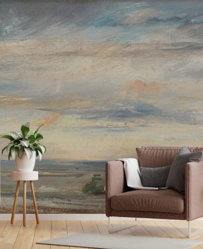 fine art wallpaper mural called Cloud Study, Early Morning, Looking East from Hampstead by John Constable fine art wallpaper mural called Cloud Study, Early Morning, Looking East from Hampstead by John Constable