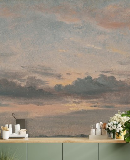 papier peint mural d'art intitulé A Cloud Study, Sunset de John Constable pour les chambres et les salons papier peint mural d'art intitulé A Cloud Study, Sunset de John Constable pour les chambres et les salons