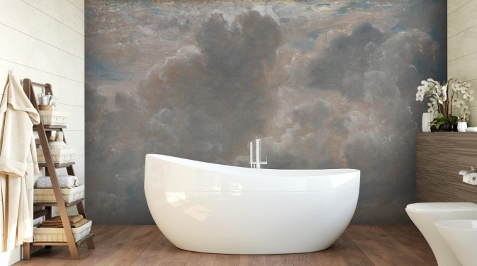 kunstveggmaleri kalt Cloud Study av John Constable for stuer, bad og soverom