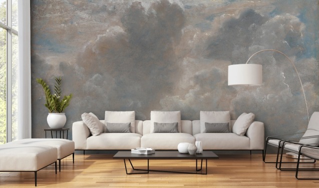 kunstveggmaleri kalt Cloud Study av John Constable for stuer, bad og soverom