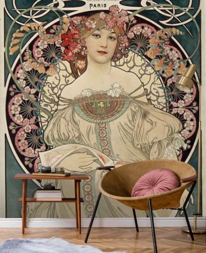 kunstveggmaleri kalt F. Champenois Imprimeur-Editeur av Alphonse Mucha kunstveggmaleri kalt F. Champenois Imprimeur-Editeur av Alphonse Mucha