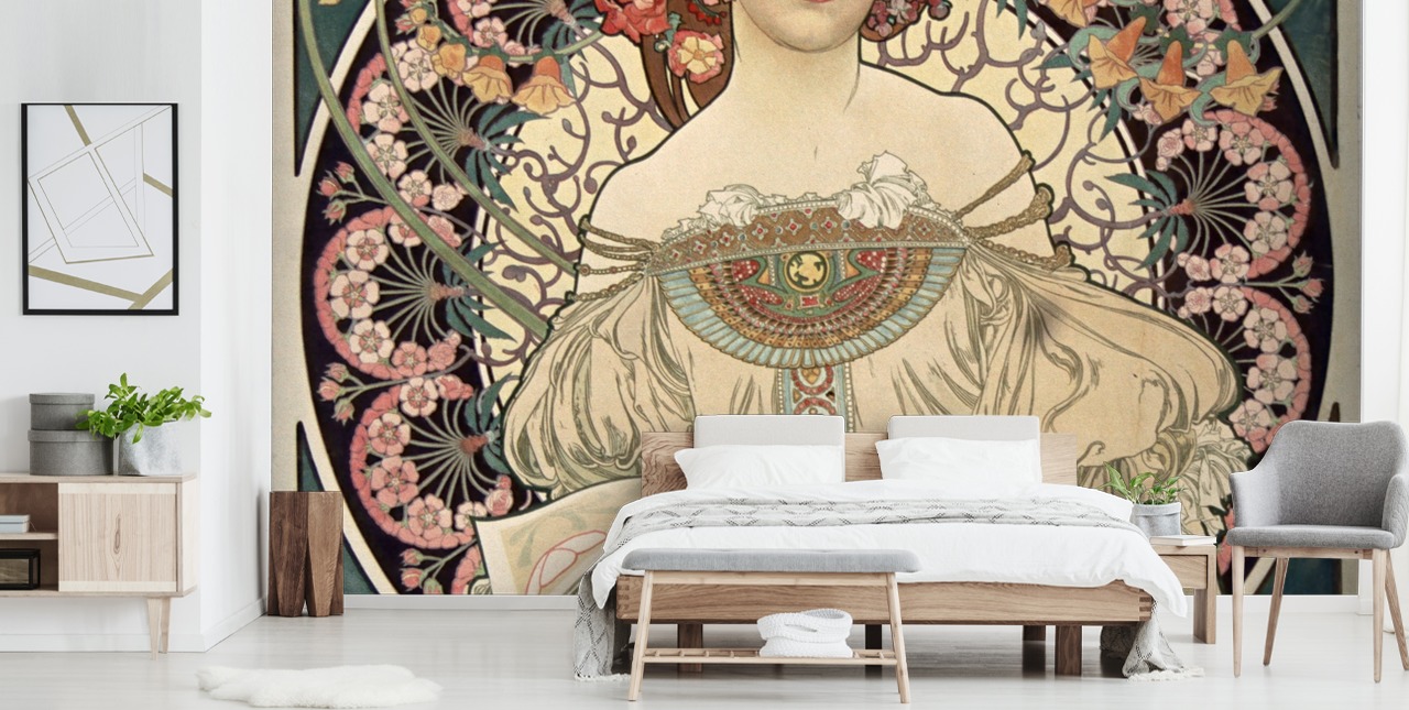 fine art wall mural called F. Champenois Imprimeur-Editeur by Alphonse Mucha fine art wall mural called F. Champenois Imprimeur-Editeur by Alphonse Mucha