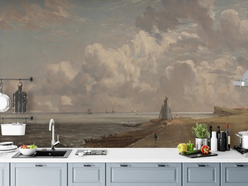 kunstveggmaleri kalt Harwich Lighthouse av John Constable for stuer, soverom og bad
