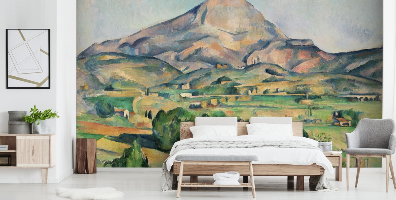 carta da parati fine art chiamata La Montagne Sainte-Victoire di Paul Cezanne per camere da letto e salotti carta da parati fine art chiamata La Montagne Sainte-Victoire di Paul Cezanne per camere da letto e salotti