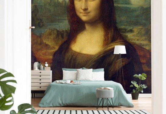 kunsttapet vægmaleri kaldet Mona Lisa af Leonardo Da Vinci til soveværelser, hjemmekontorer og gange