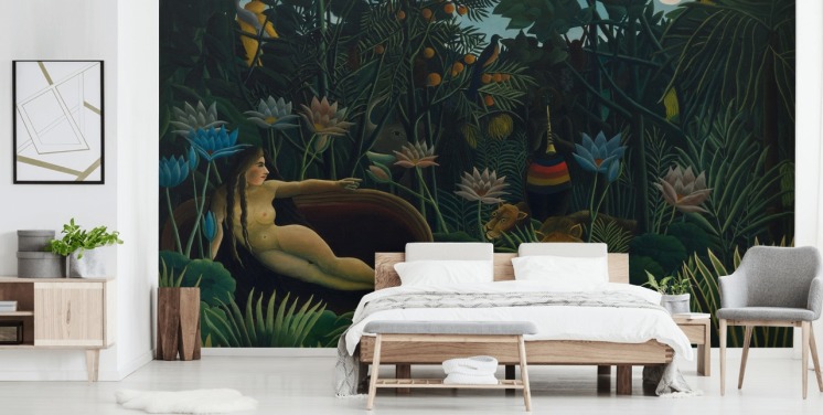 fine art wall mural called The Dream by Henri Rousseau for living rooms and bedrooms