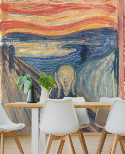 papier peint mural d'art intitulé The Scream d'Edvard Munch pour les chambres et les salons papier peint mural d'art intitulé The Scream d'Edvard Munch pour les chambres et les salons