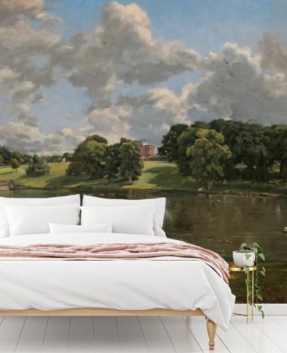 fine art wallpaper mural called Wivenhoe Park by John Constable for lounges, dining rooms and bedrooms fine art wallpaper mural called Wivenhoe Park by John Constable for lounges, dining rooms and bedrooms