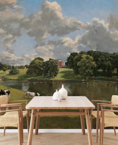 Kunsttapete namens Wivenhoe Park von John Constable für Lounges, Esszimmer und Schlafzimmer Kunsttapete namens Wivenhoe Park von John Constable für Lounges, Esszimmer und Schlafzimmer