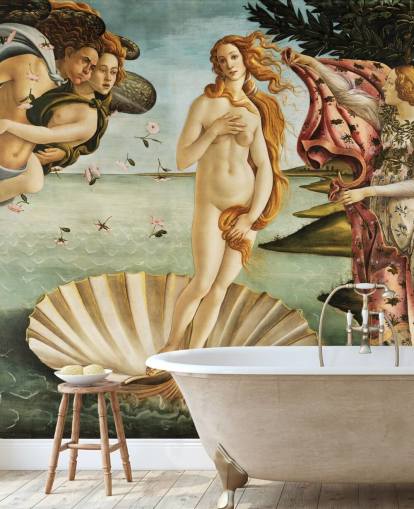 konsttapet väggmålning kallad The Birth of Venus av Botticelli för tak, badrum och sovrum konsttapet väggmålning kallad The Birth of Venus av Botticelli för tak, badrum och sovrum
