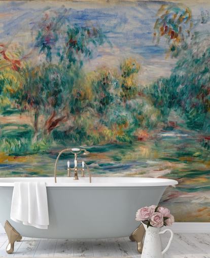 konstväggmålning kallad Landscape (Paysage) II av Pierre-Auguste Renoir för matsalar, vardagsrum och sovrum konstväggmålning kallad Landscape (Paysage) II av Pierre-Auguste Renoir för matsalar, vardagsrum och sovrum