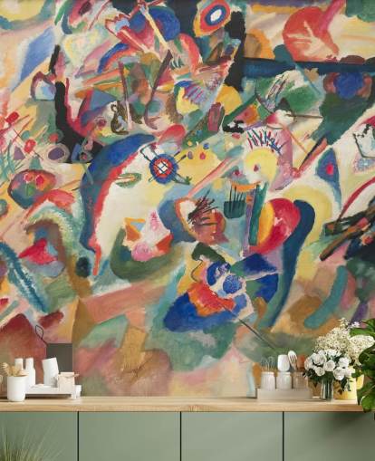 konst tapet väggmålning kallad Entwurf 3 zu Komposition VII av Wassily Kandinsky konst tapet väggmålning kallad Entwurf 3 zu Komposition VII av Wassily Kandinsky