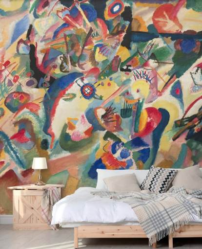 kunsttapet veggmaleri kalt Entwurf 3 zu Komposition VII av Wassily Kandinsky kunsttapet veggmaleri kalt Entwurf 3 zu Komposition VII av Wassily Kandinsky